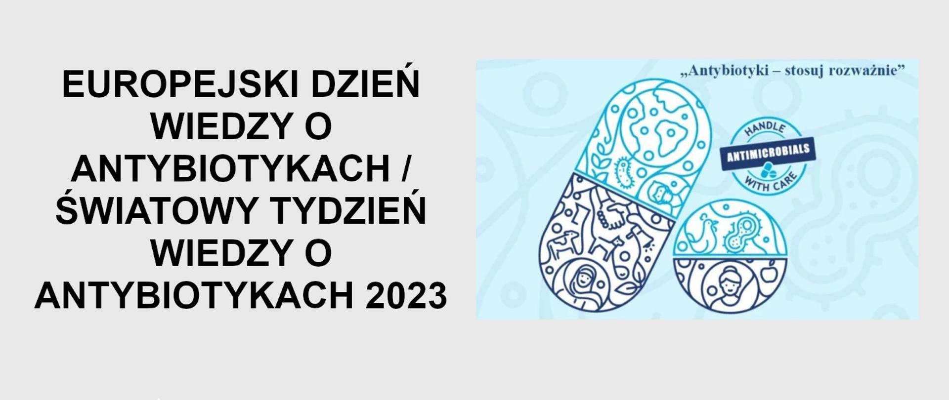 EUROPEJSKI DZIEŃ WIEDZY O ANTYBIOTYKACH ORAZ ŚWIATOWY TYDZIEŃ WIEDZY O ANTYBIOTYKACH 2023