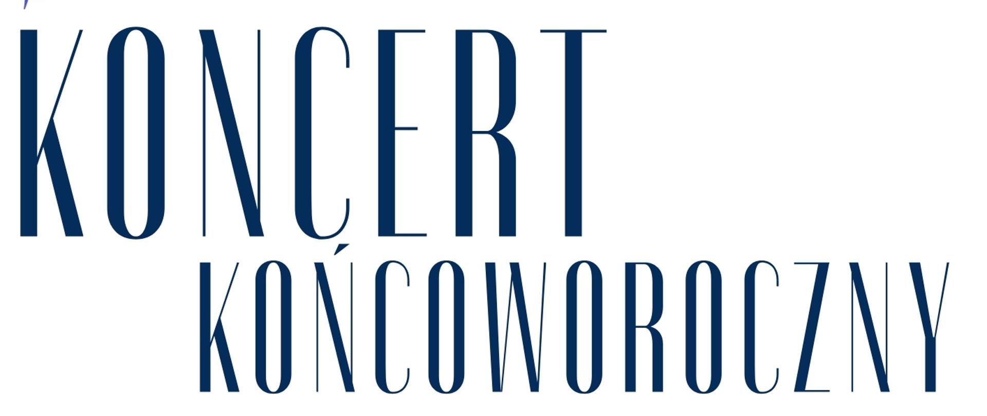 plakat zapowiadający koncert II stopnia. Zawiera logo szkoły, informacje o koncercie oraz grafiki kolorowych nut