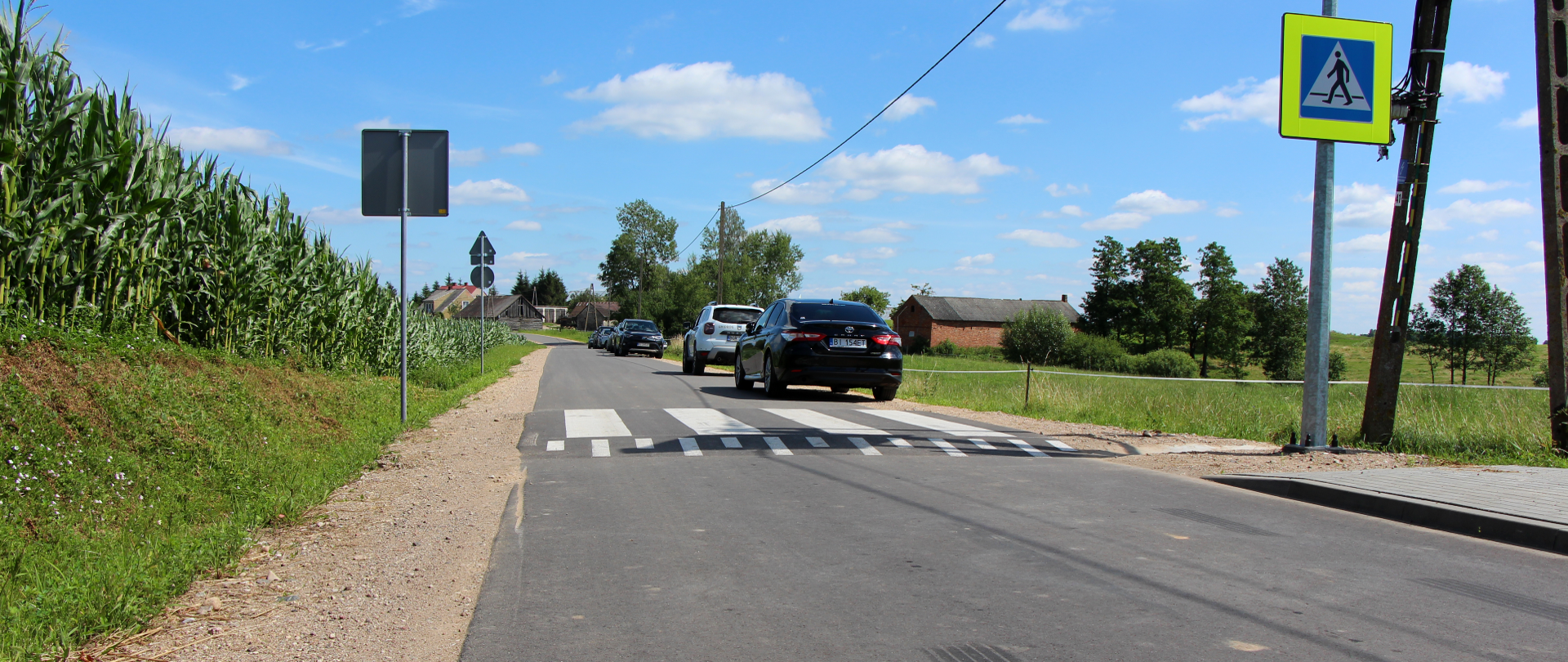 Droga Górskie - Brzozówka - Komorniki oddana do użytku