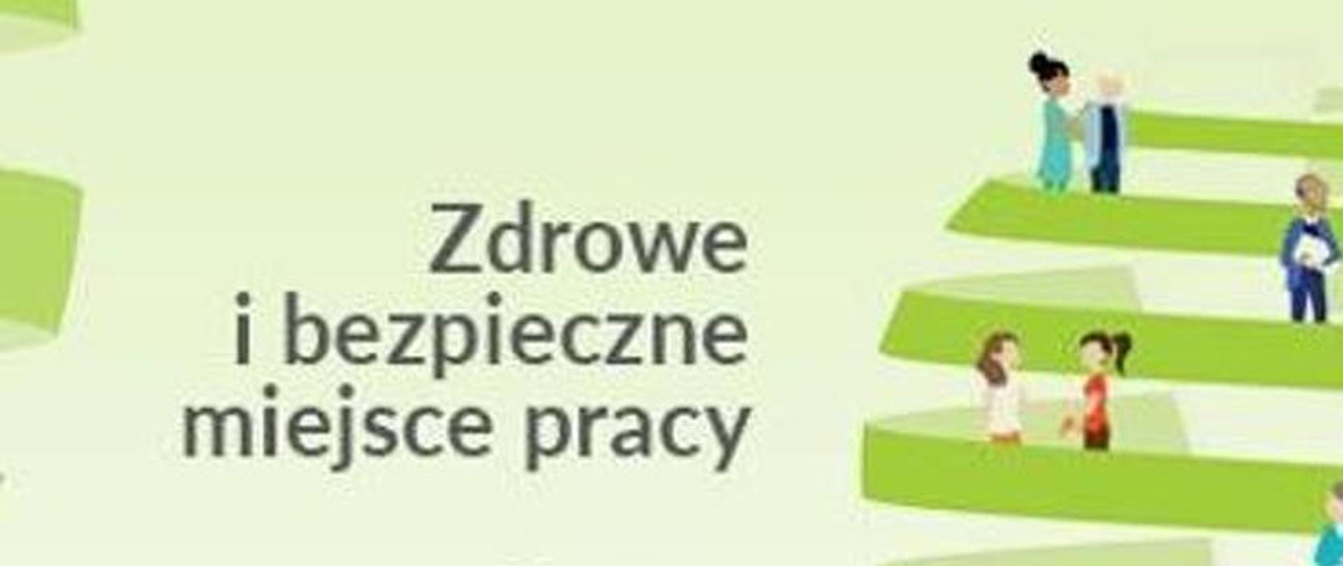 obrazek promujący kampanię "Zdrowe i bezpieczne miejsce pracy. Dźwigaj z głową"