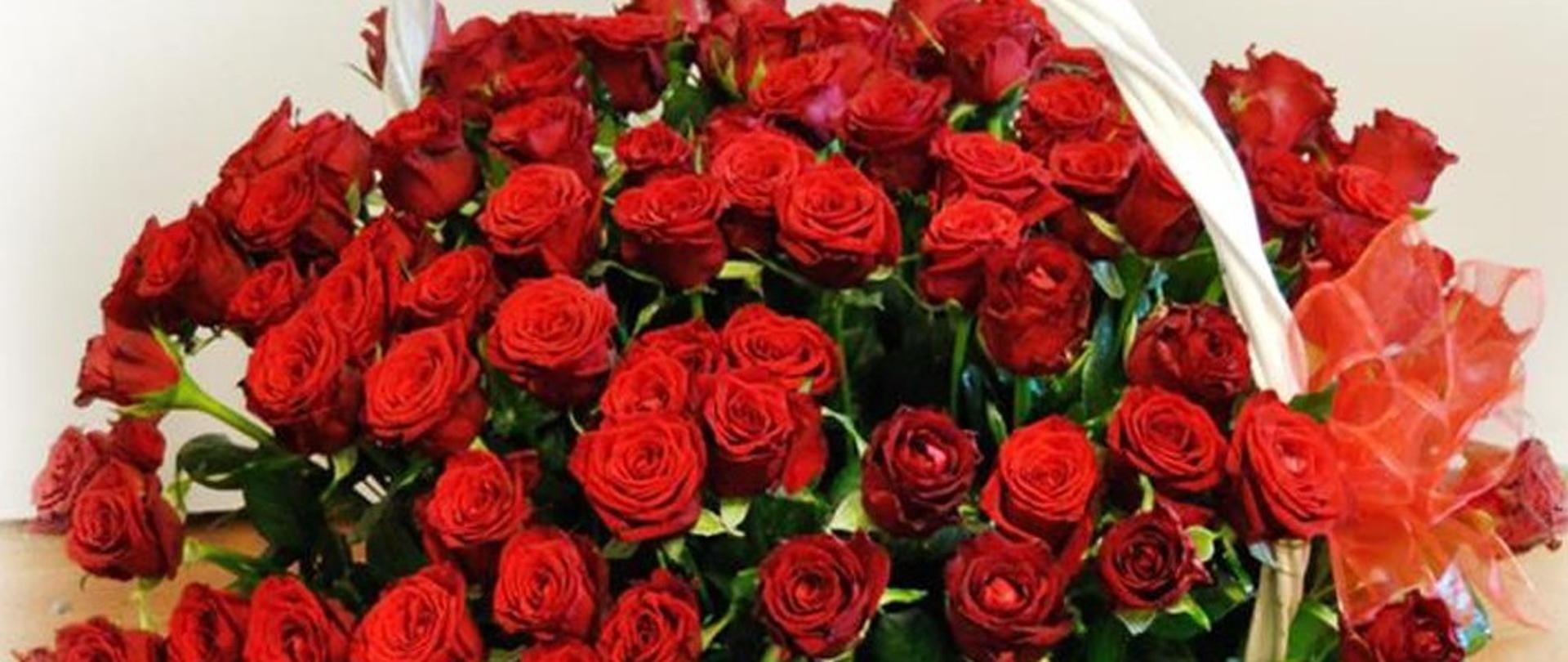 Bukiet czerwonych kwiatów