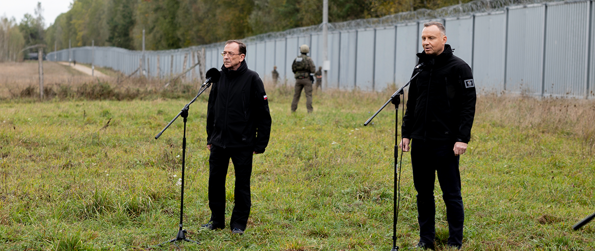 Spotkanie z funkcjonariuszami Straży Granicznej, Policji i żołnierzami na granicy polsko-białoruskiej 