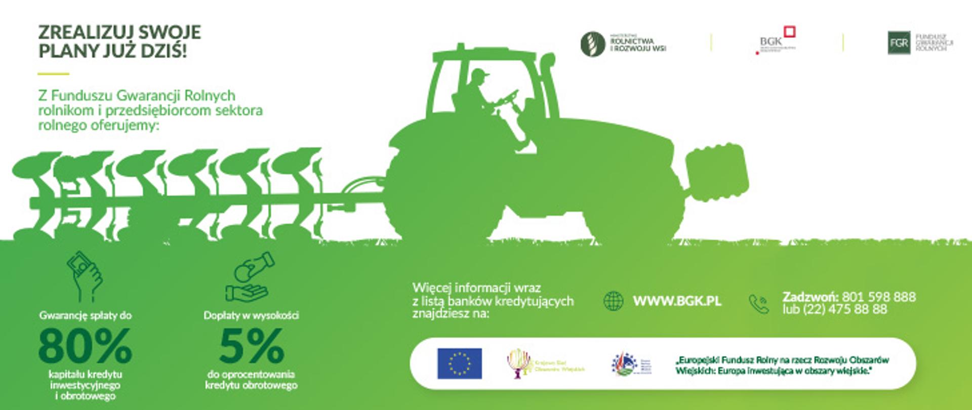 ciągnik podczas pracy polowej