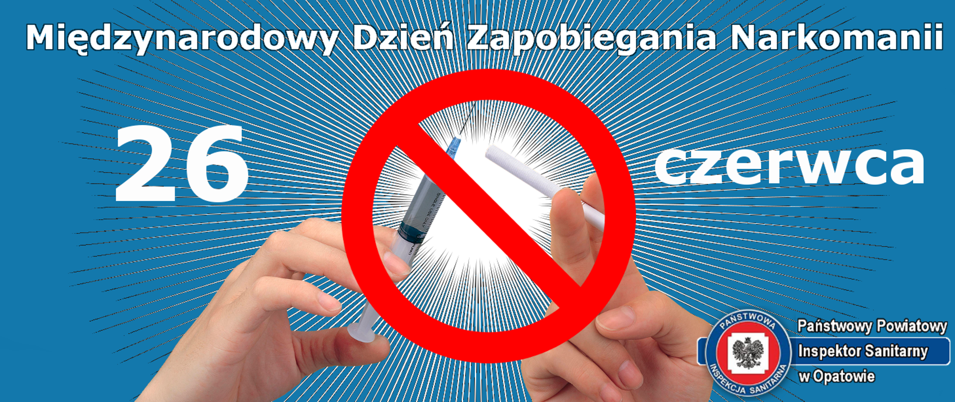 dłonie strzykawka papieros znak zakazu