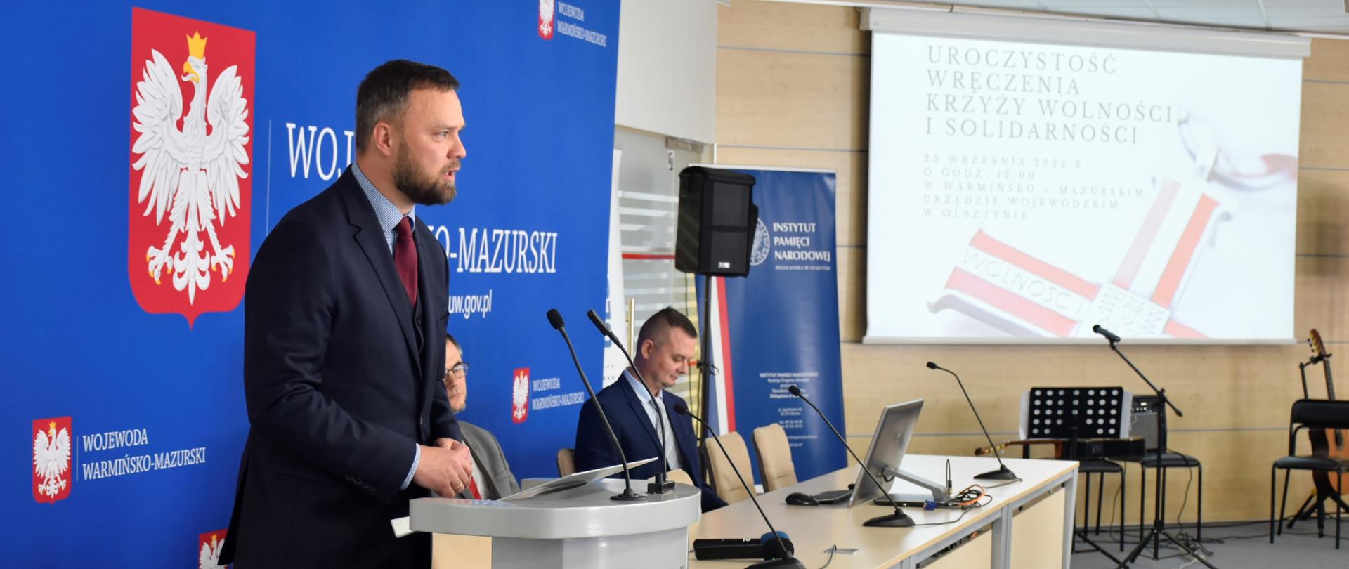 Uroczystość wręczenia Krzyży Wolności i Solidarności