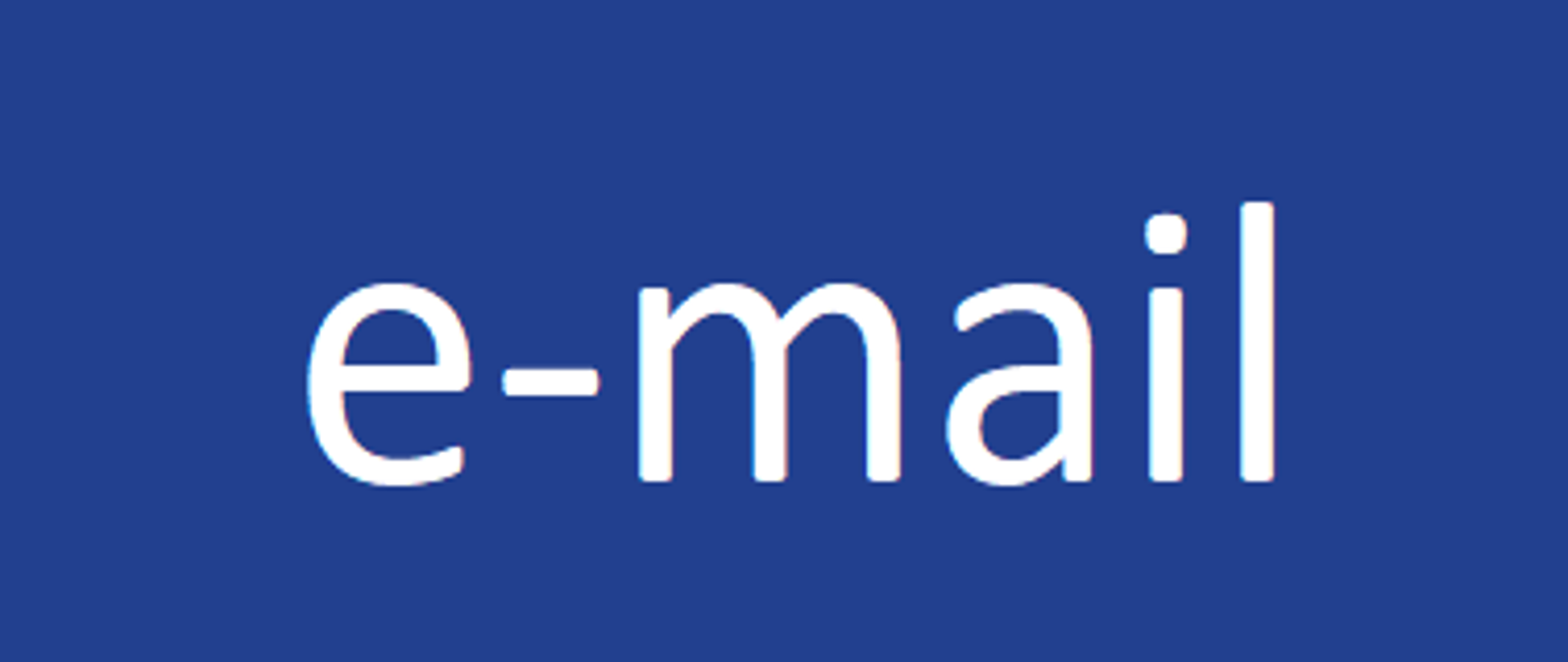 banner z napisem e-mail