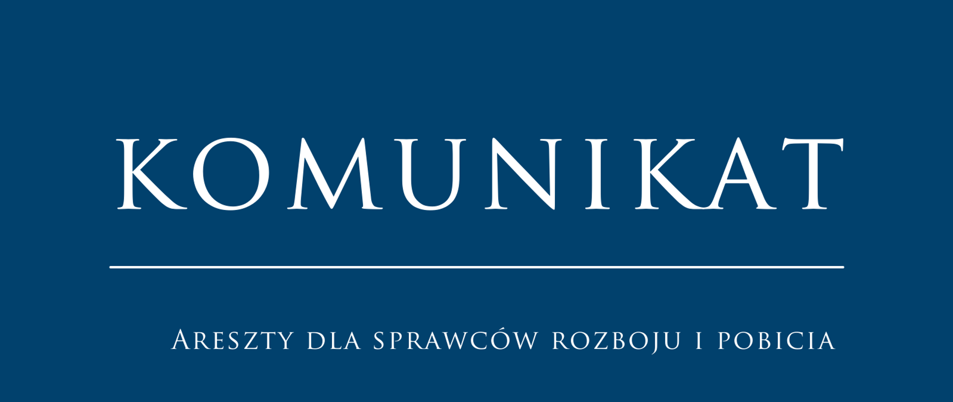 Areszty dla sprawców rozboju i pobicia