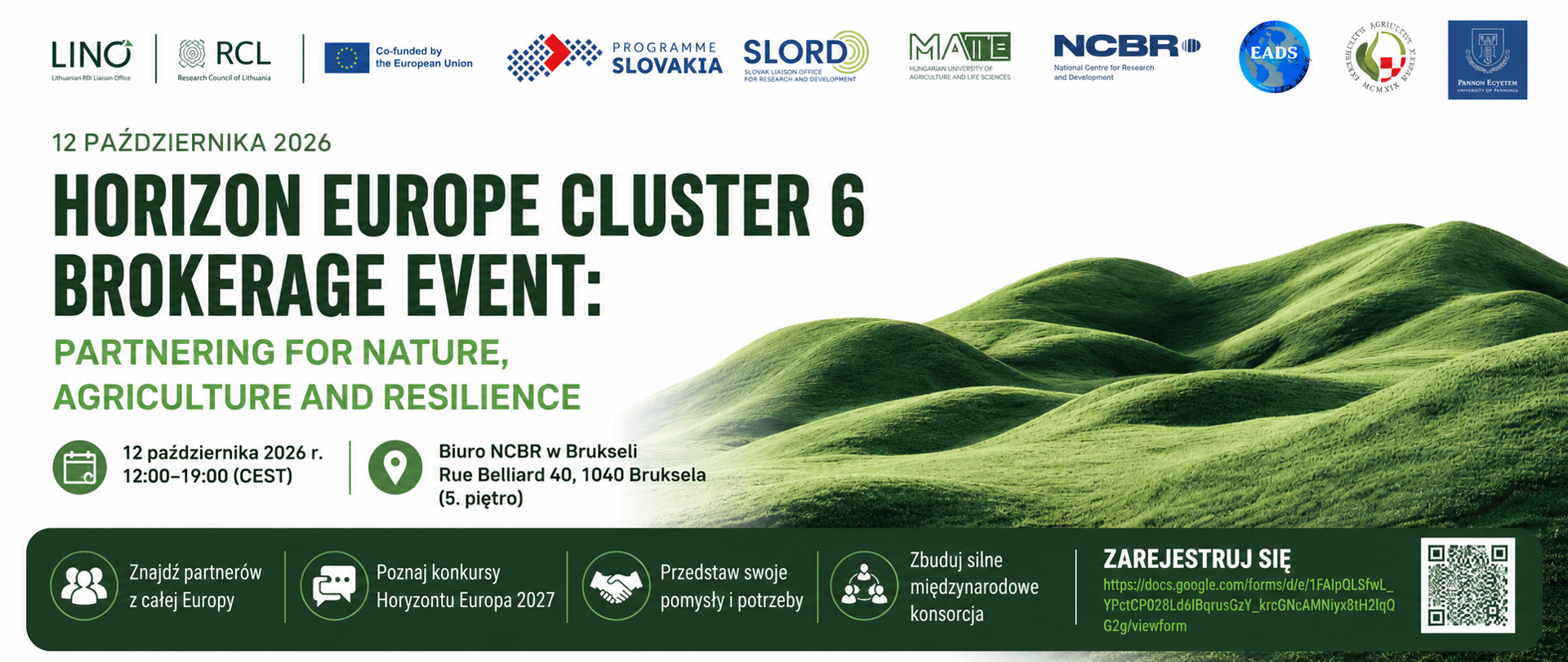 Horizon Europe Cluster 6 Brokerage Event: Partnering for Nature, Agriculture and Resilience