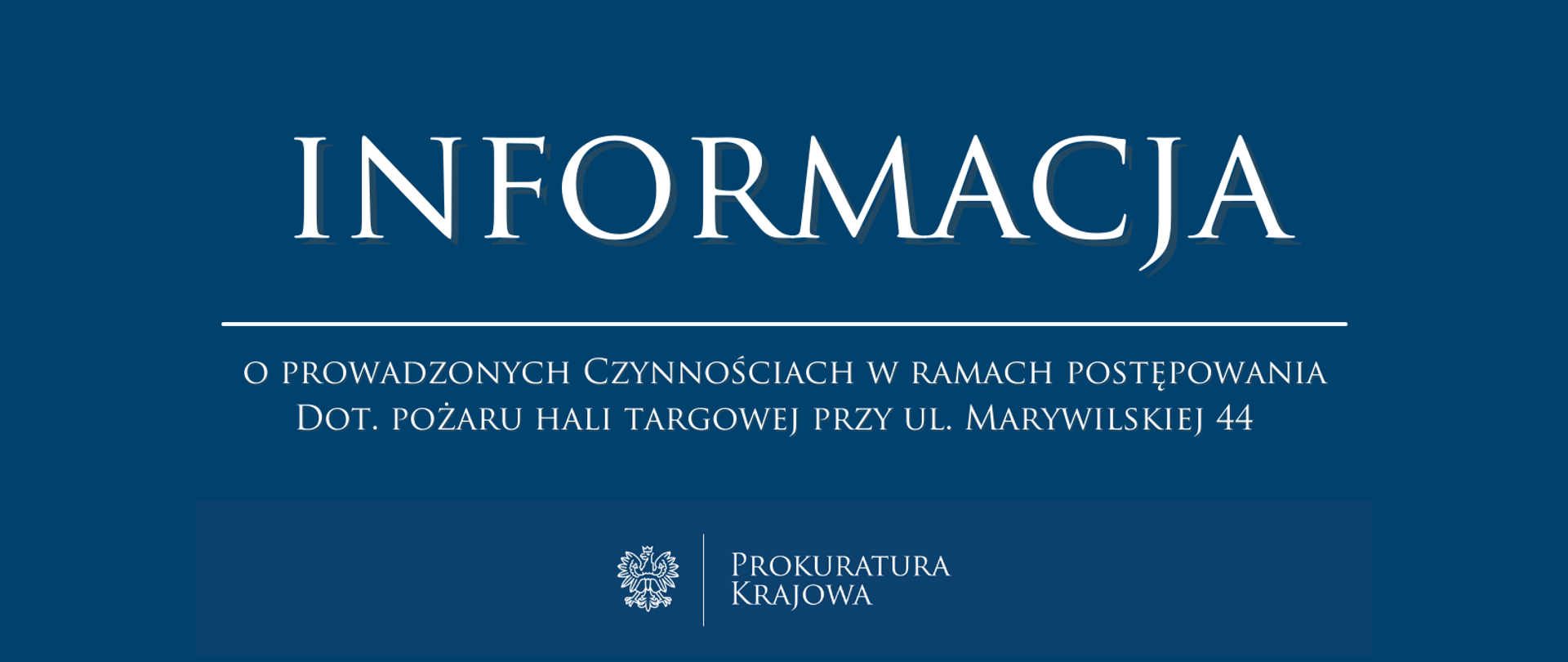 Nowe informacje ws. postępowania dotyczącego pożaru hali targowej przy ul. Marywilskiej 44 w Warszawie 