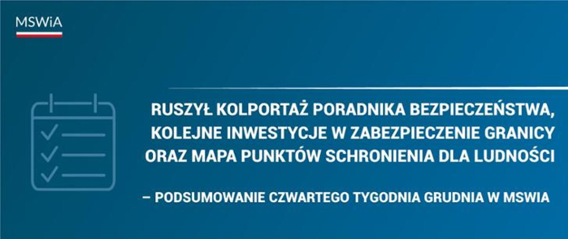Ruszył kolportaż Poradnika Bezpieczeństwa