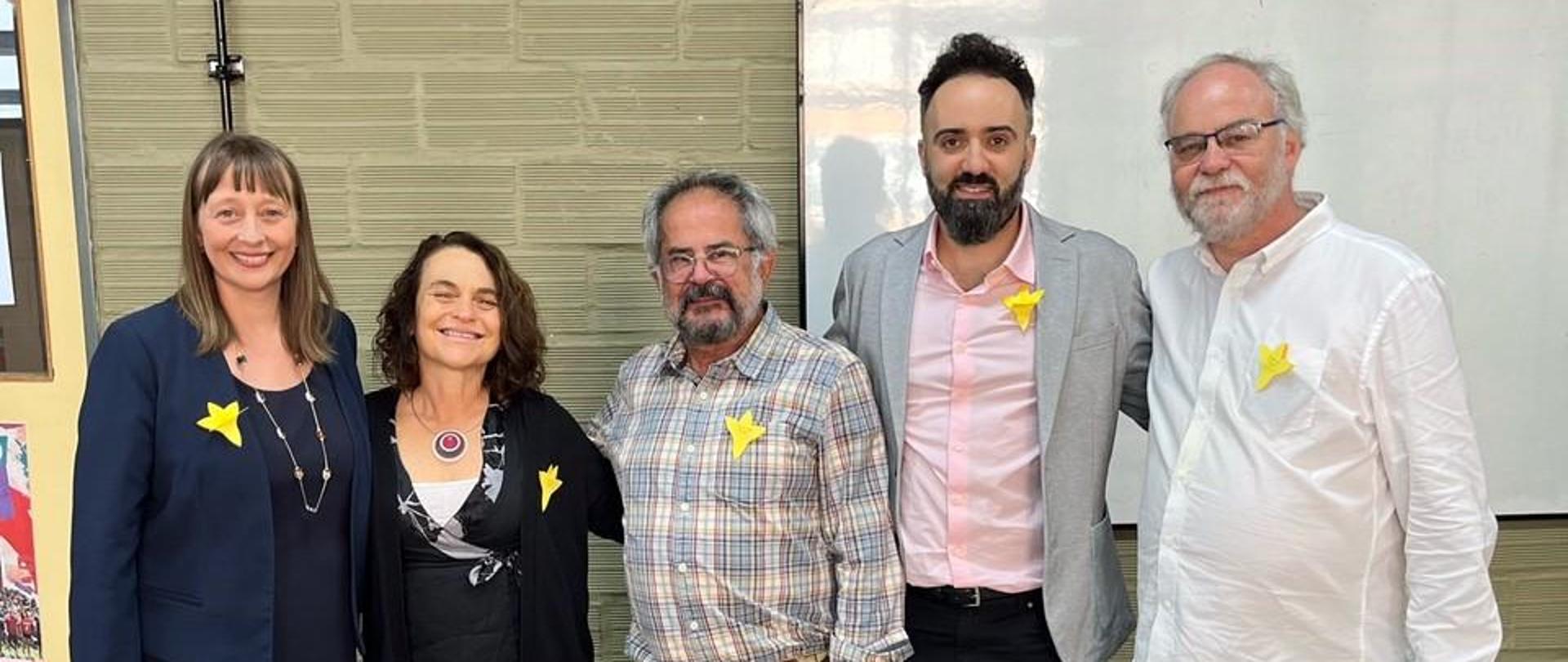 Aleksandra Piątkowska, la Embajadora de Polonia en Argentina asistió a la actividad organizada junto la Secretaría de Transferencia, Relaciones Interinstitucionales e Internacionales de la Facultad de Filosofía y Letras de la Universidad de Buenos Aires para conmemorar 81 años del Levantamiento del Gueto de Varsovia.