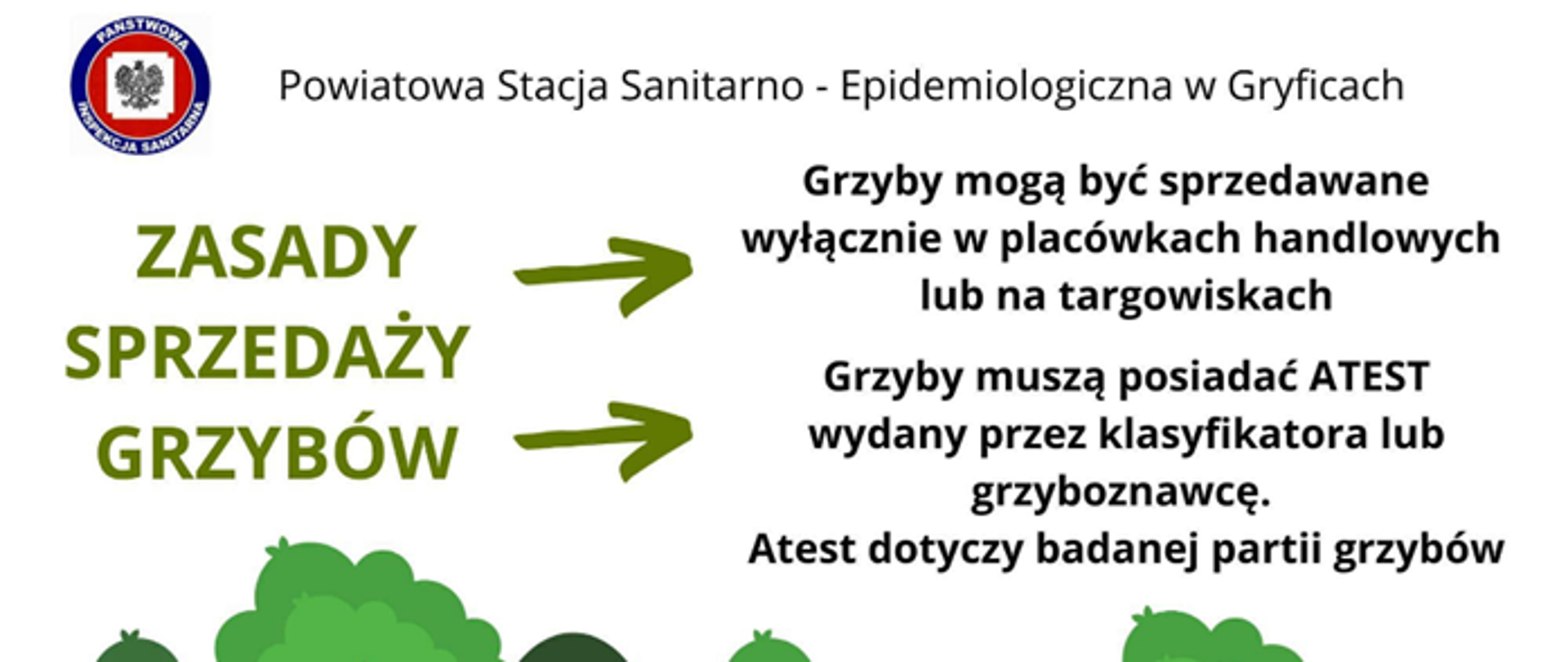 ZASADY SPRZEDAŻY GRZYBÓW