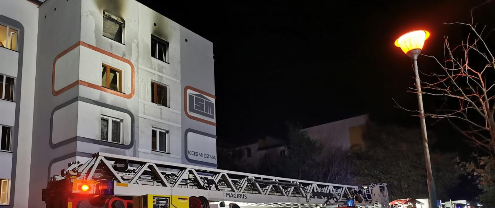 Pożar Mieszkania ul. Kosmiczna