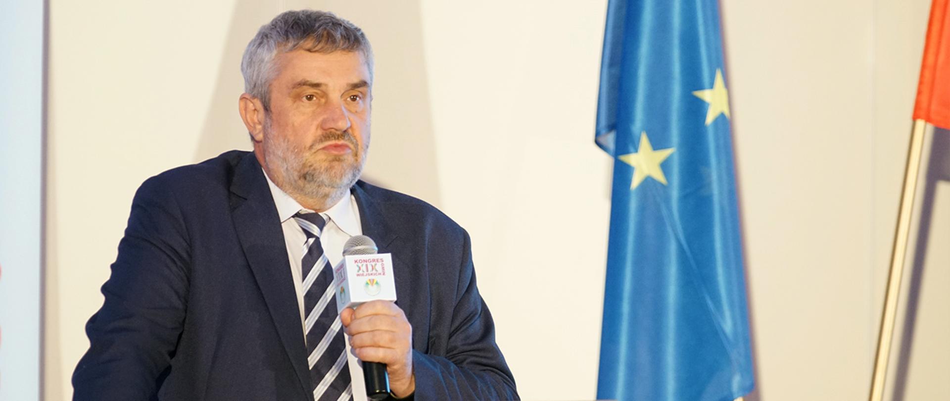 Minister J. K. Ardanowski podczas Kongresu Gmin Wiejskich