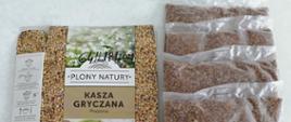 Opakowanie od kaszy gryczanej prażonej z firmy Plony Natury