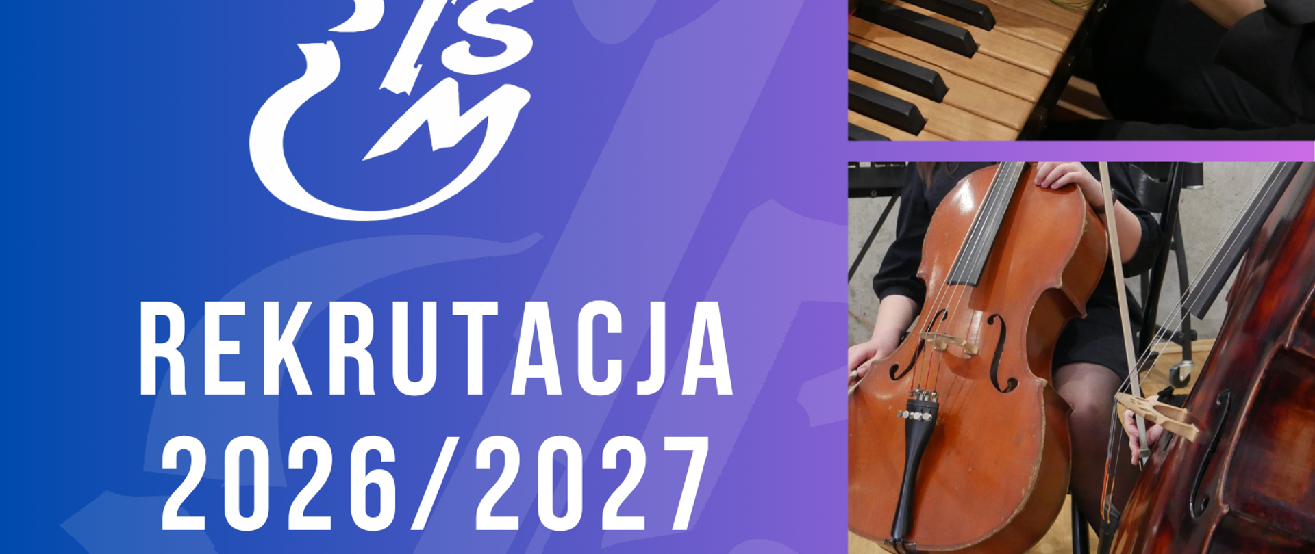 fioletowy plakat rekrutacja 2026/2027