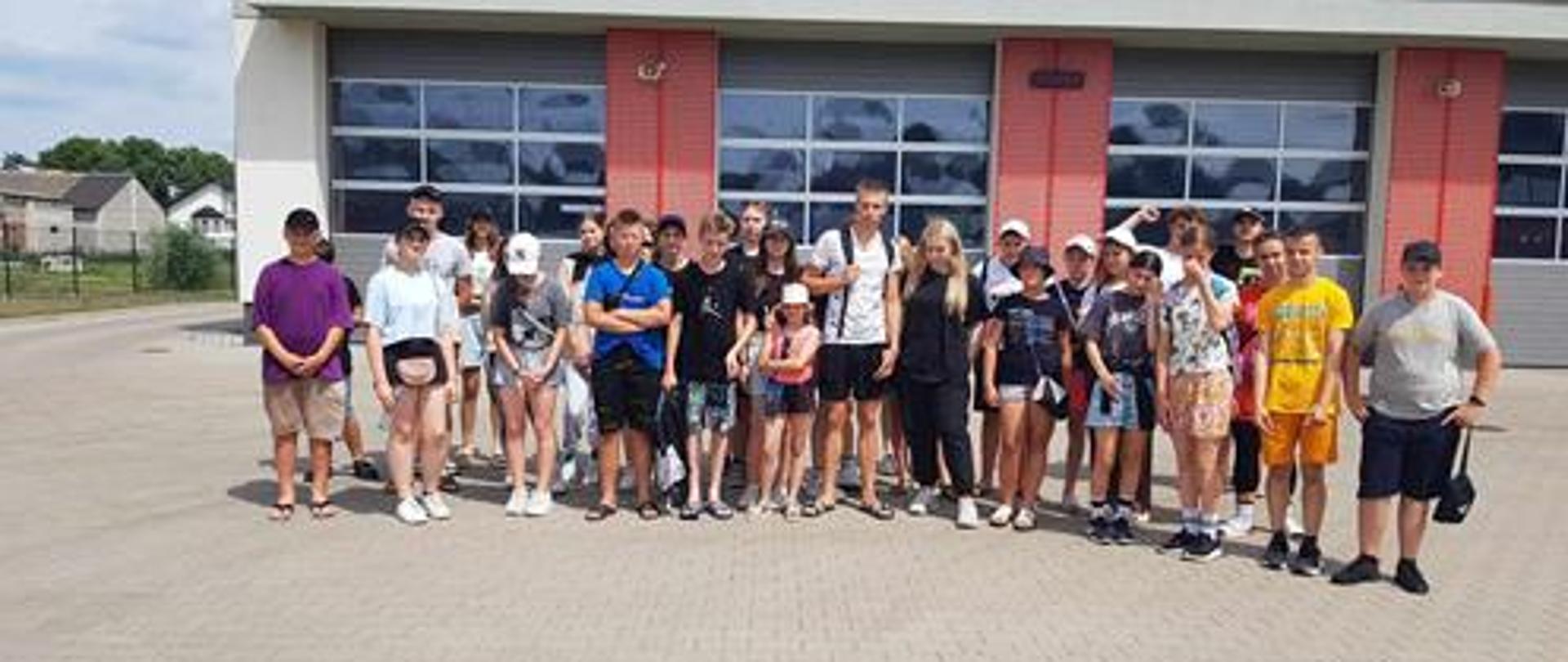 Wizyta dzieci z Litwy przebywających na wypoczynku w Polsce