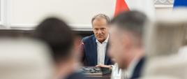 Premier Donald Tusk podczas posiedzenia Rady Ministrów