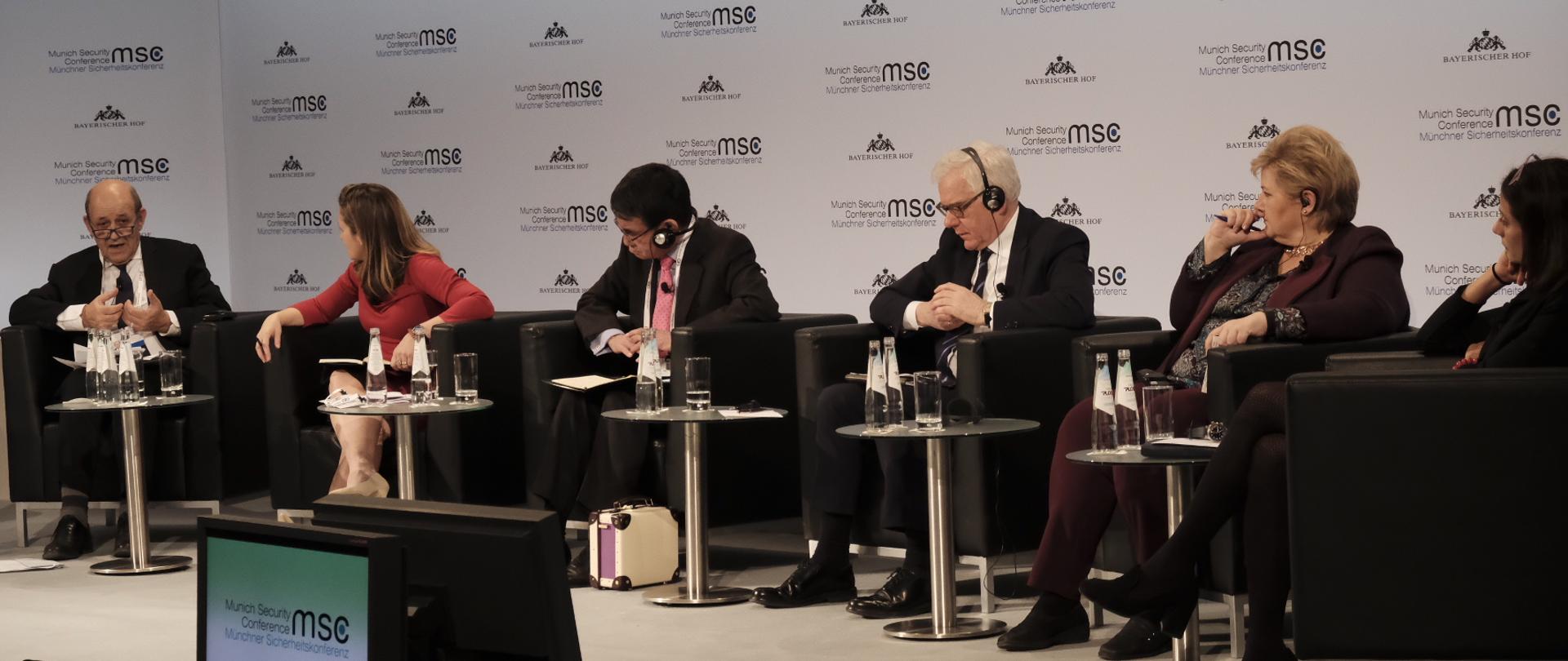 Minister Jacek Czaputowicz podczas Monachijskiej Konferencji Bezpieczeństwa