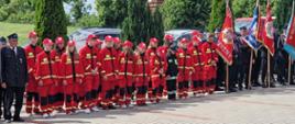 Pododdział OSP wraz z Młodzieżową Drużyną Pożarniczą