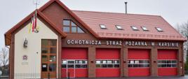 Widok nowej remizy OSP Karsin