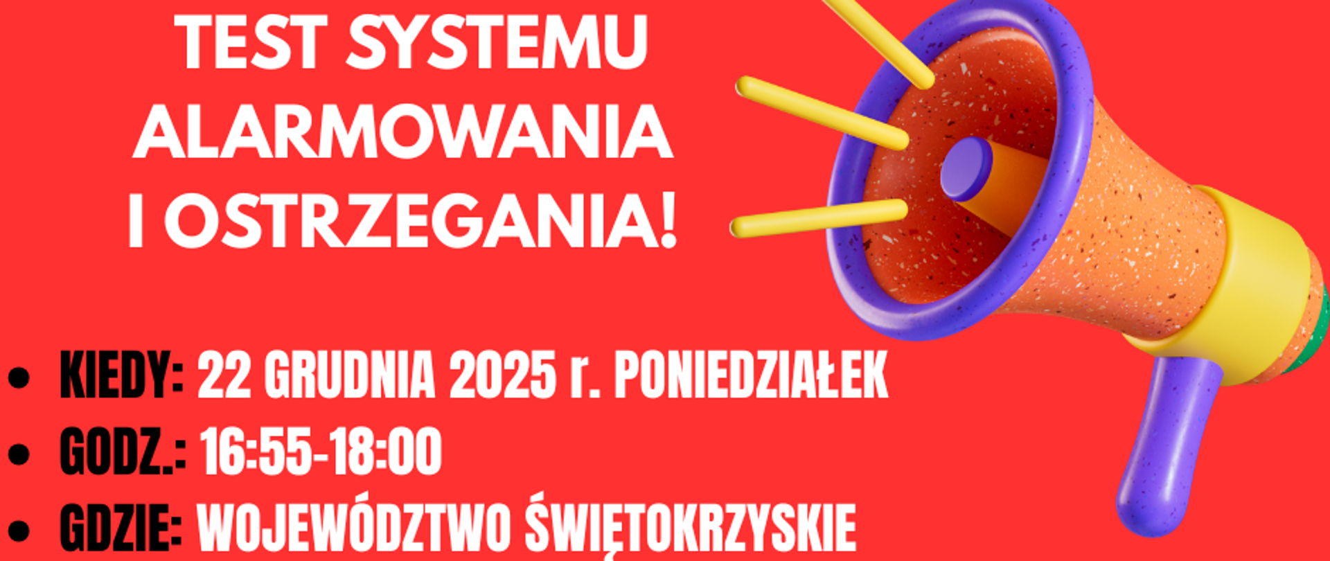 Test Systemu alarmowania