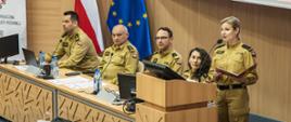 Konferencja pt. „Ochrona ludności i obrona cywilna – nowe wyzwania edukacyjno–informacyjne stojące przed Państwową Strażą Pożarną”.