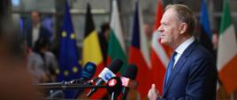 Premier Donald Tusk przed nieformalnym posiedzeniem Rady Europejskiej w Brukseli, 22.01.2026 r.