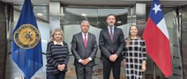 Ana Maria Chamy, Konsul H. w Concón, Manuel Millones, delegado rpesidencial, Michał Świetlik, chargé d'affaires a.i. , Milena Łukasiewicz I Radca