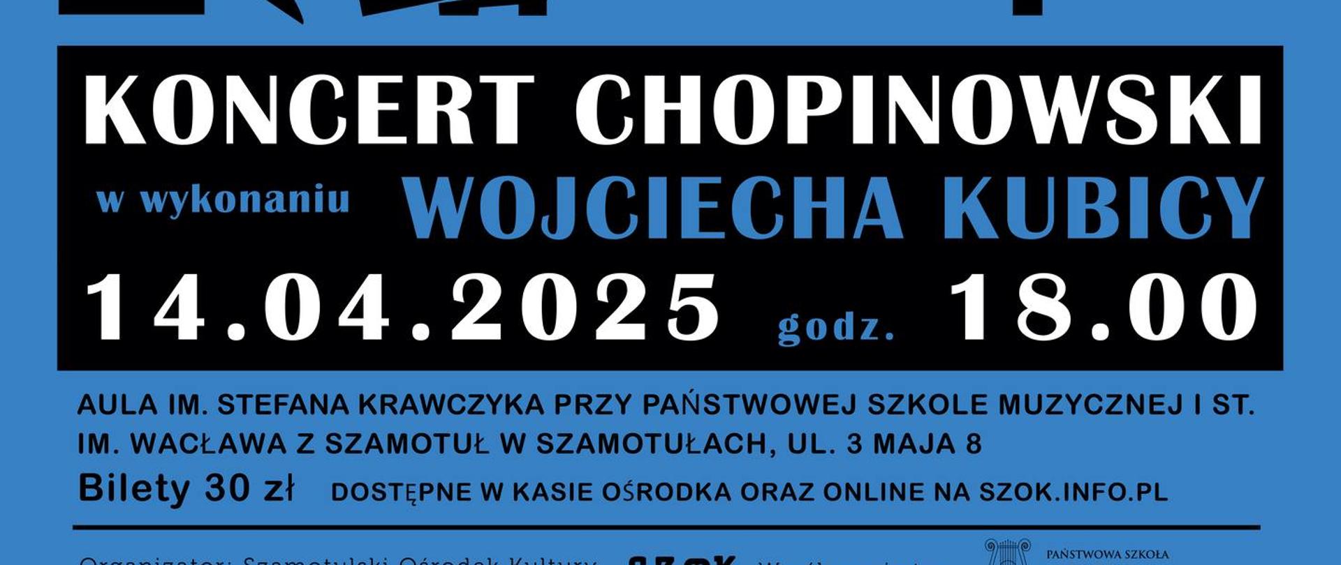 Koncert Wojciecha Kubicy -fortepian 