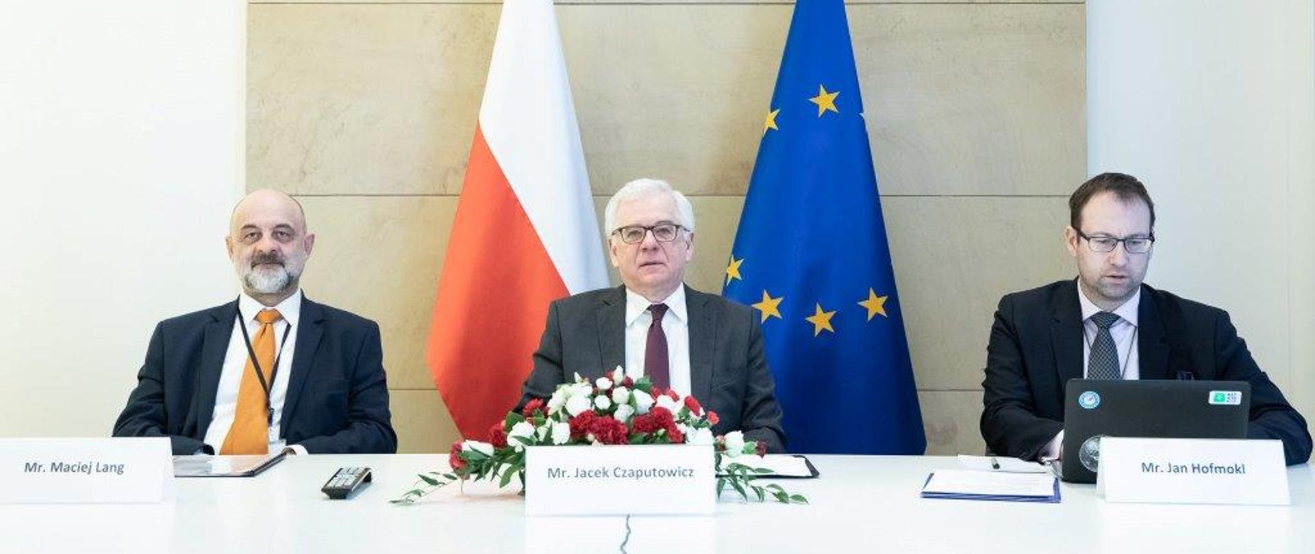 The Visegrad Group ministers video conference 