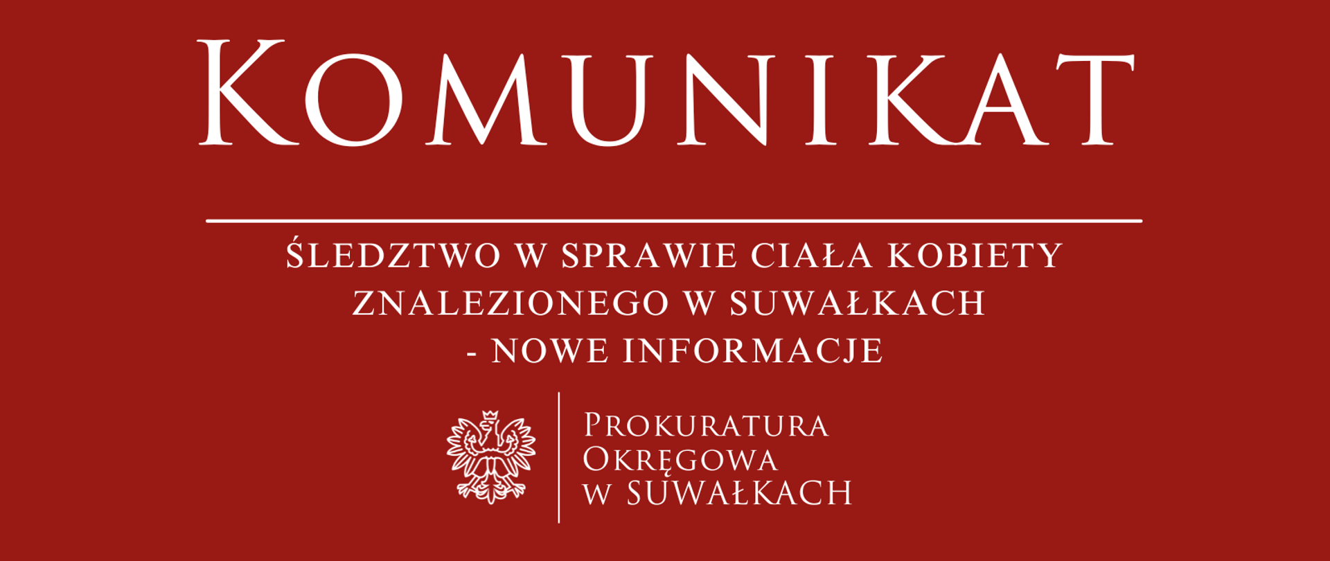 Śledztwo w sprawie ciała kobiety znalezionego w Suwałkach - nowe informacje