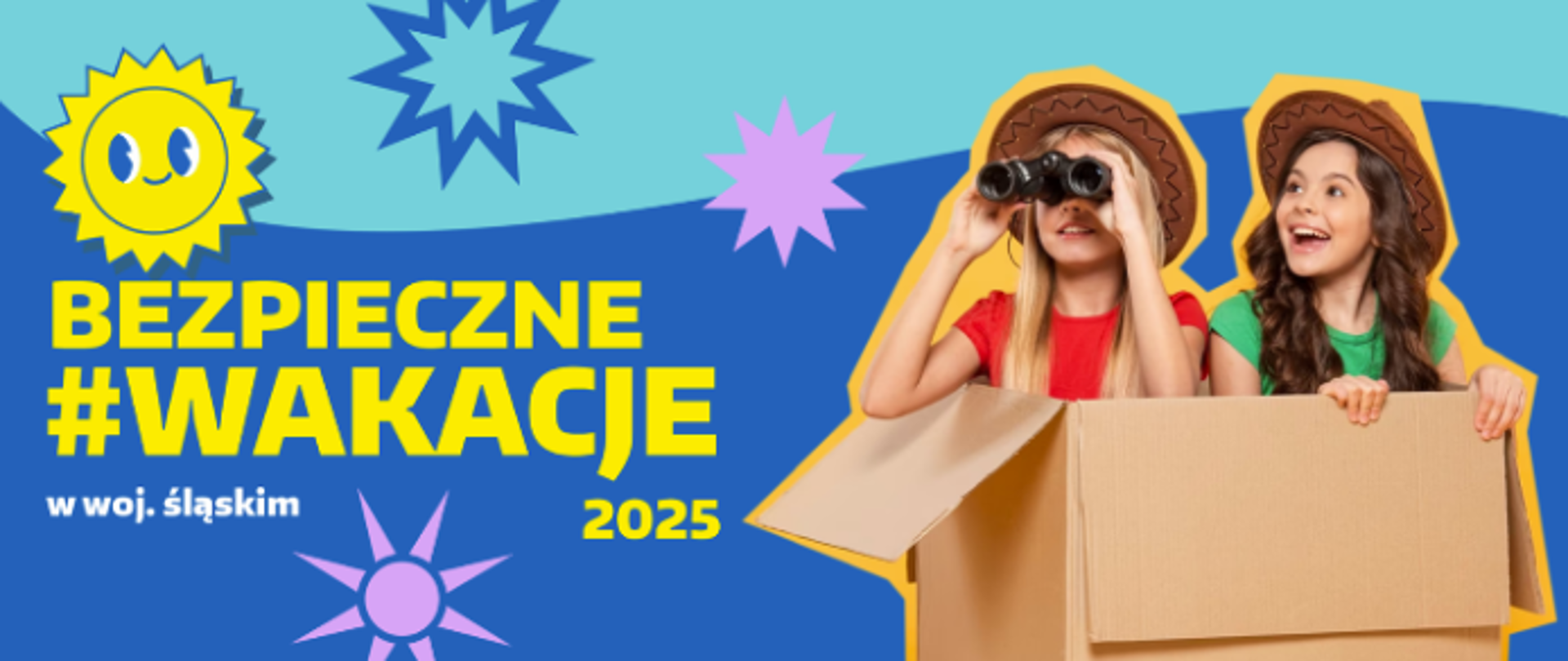 Baner Bezpieczne Wakacje 2025