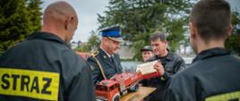Pożegnanie strażaków odchodzących na zaopatrzenie emerytalne (29.06.2022r.)