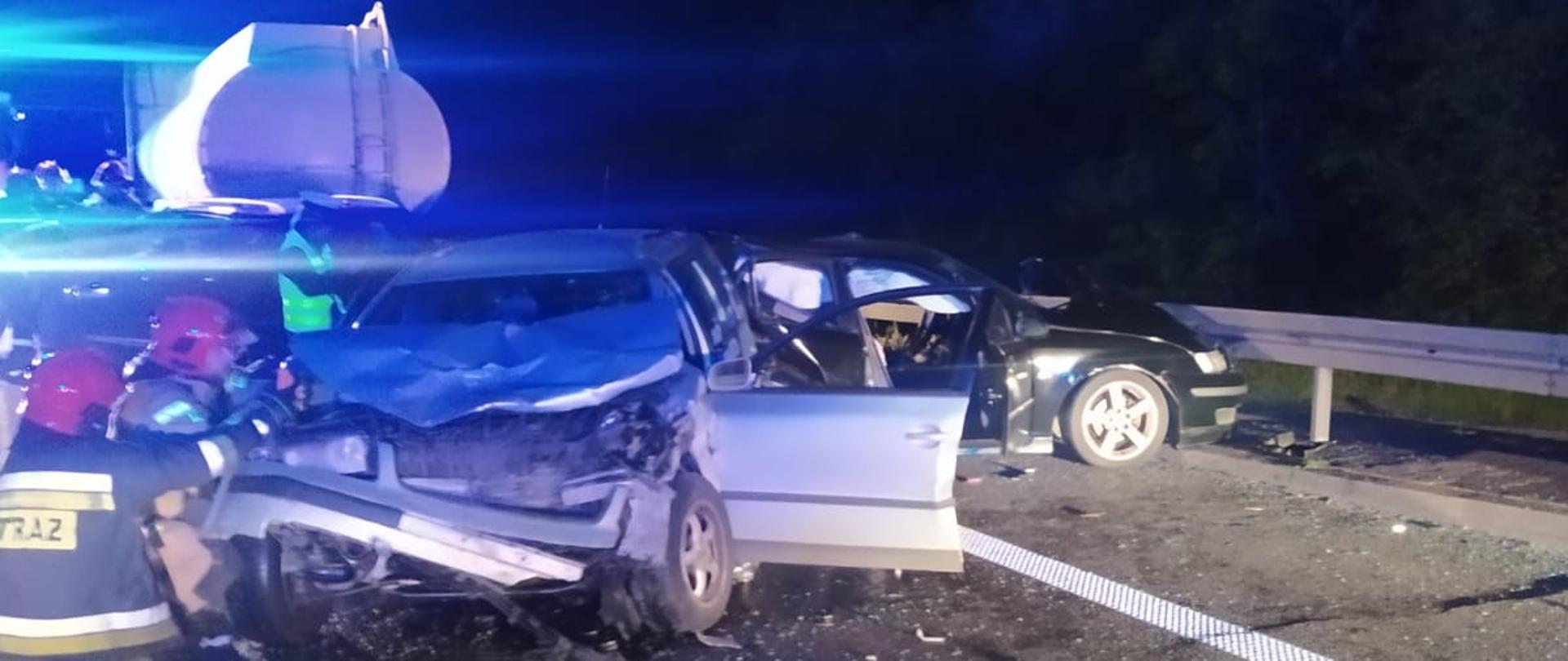 Wypadek na autostradzie A6