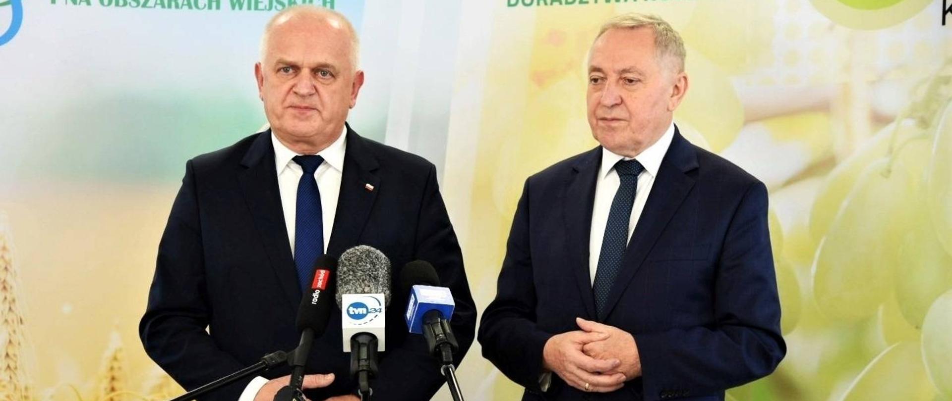 Minister Kowalczyk i Wojewoda Lubuski odpowiadają na pytania dziennikarzy