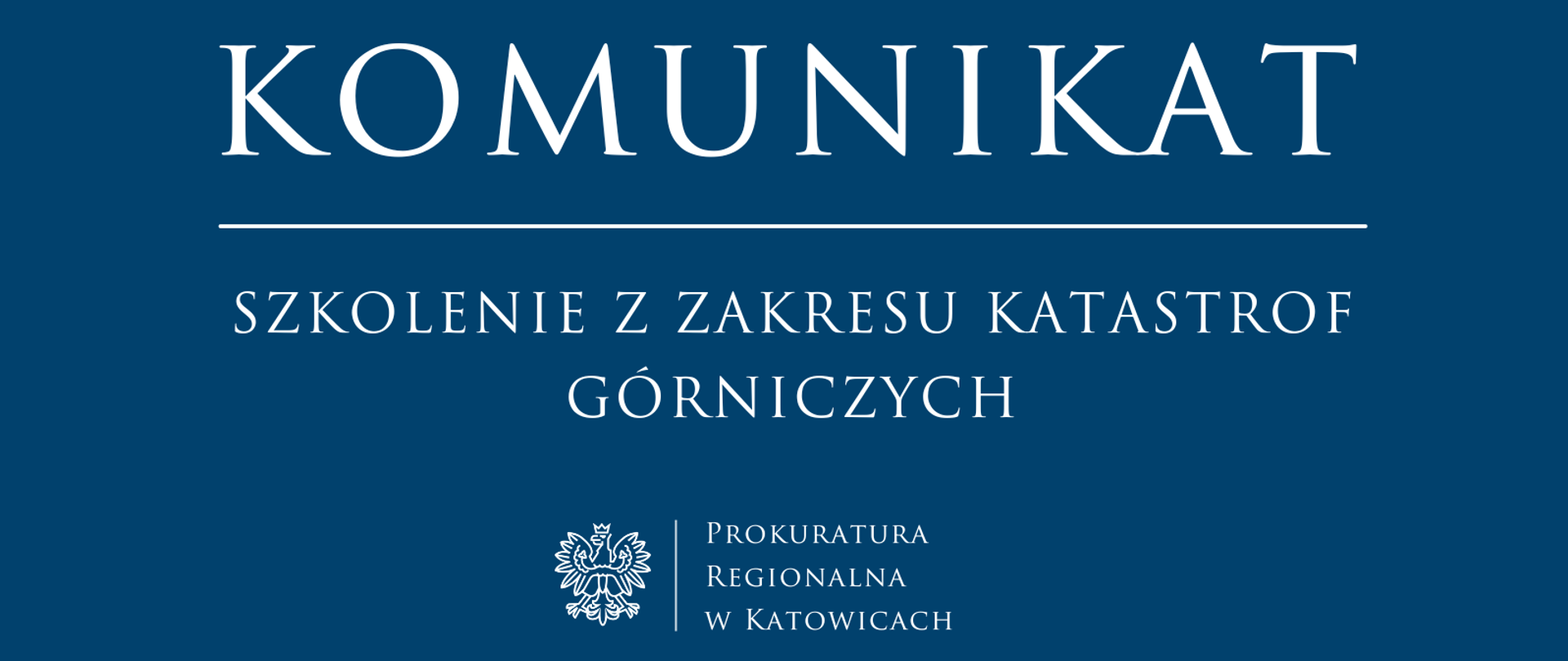 Szkolenie z zakresu katastrof górniczych