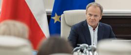 Premier Donald Tusk podczas posiedzenia Rady Ministrów