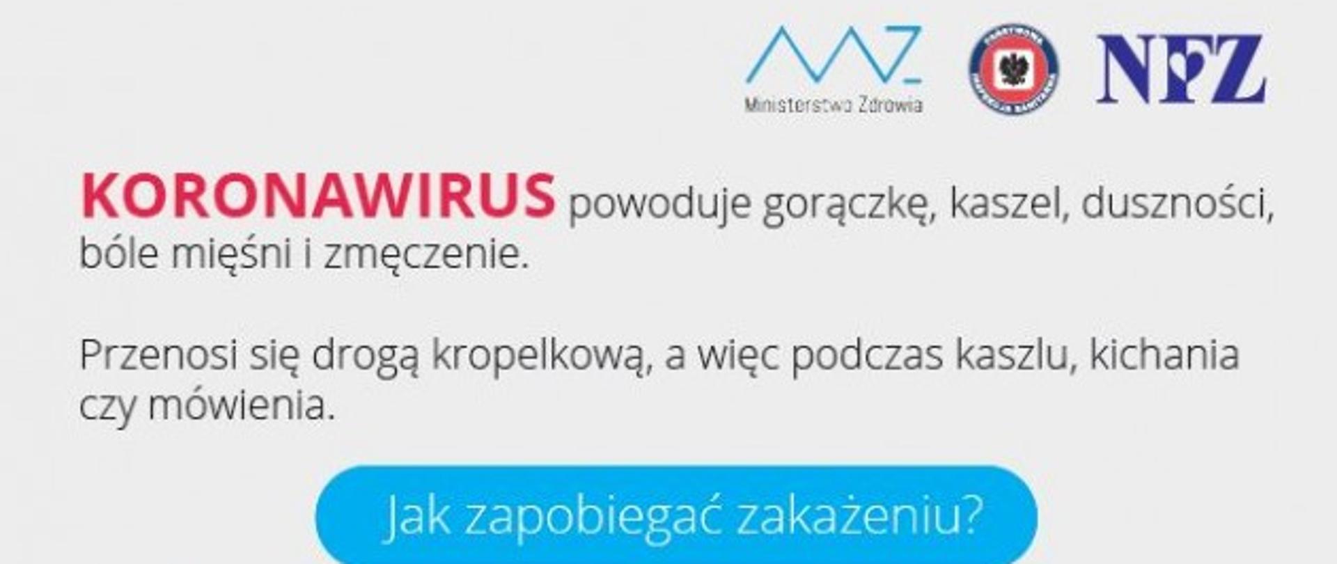 Zdjęcie plakatu opisujące jak zapobiegać zakażeniu koronawirusem