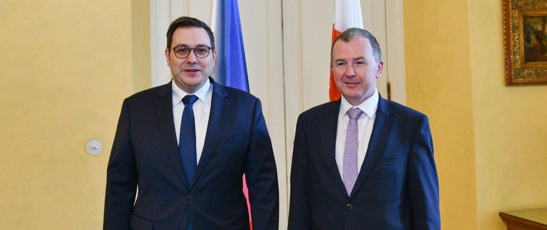 Spotkanie Ambasadora RP z Ministrem Spraw Zagranicznych RCz Janem Lipavskim