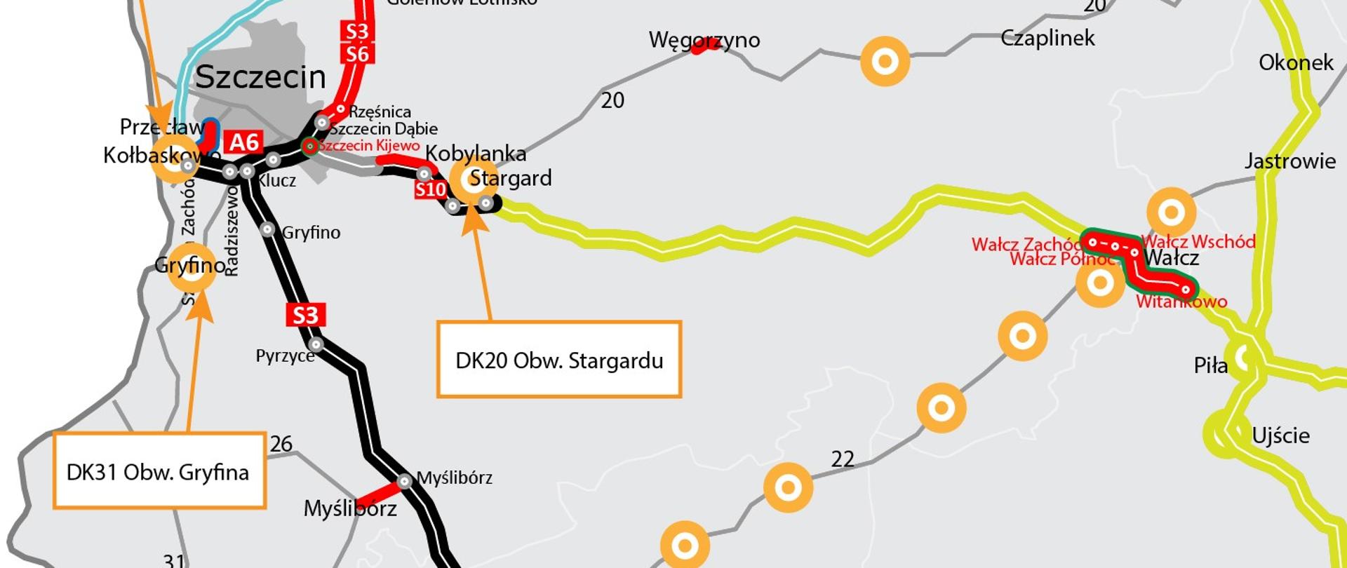 Kolejne inwestycje z Programu budowy 100 obwodnic skierowane do realizacji - mapa