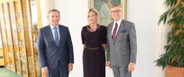 Prezes KRKA Jože Colarič, Joanna Olendzka i Ambasador Krzysztof Olendzki