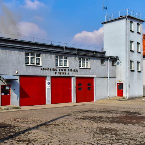 Zdjęcie prezentuje budynek jednostki OSP Pszów