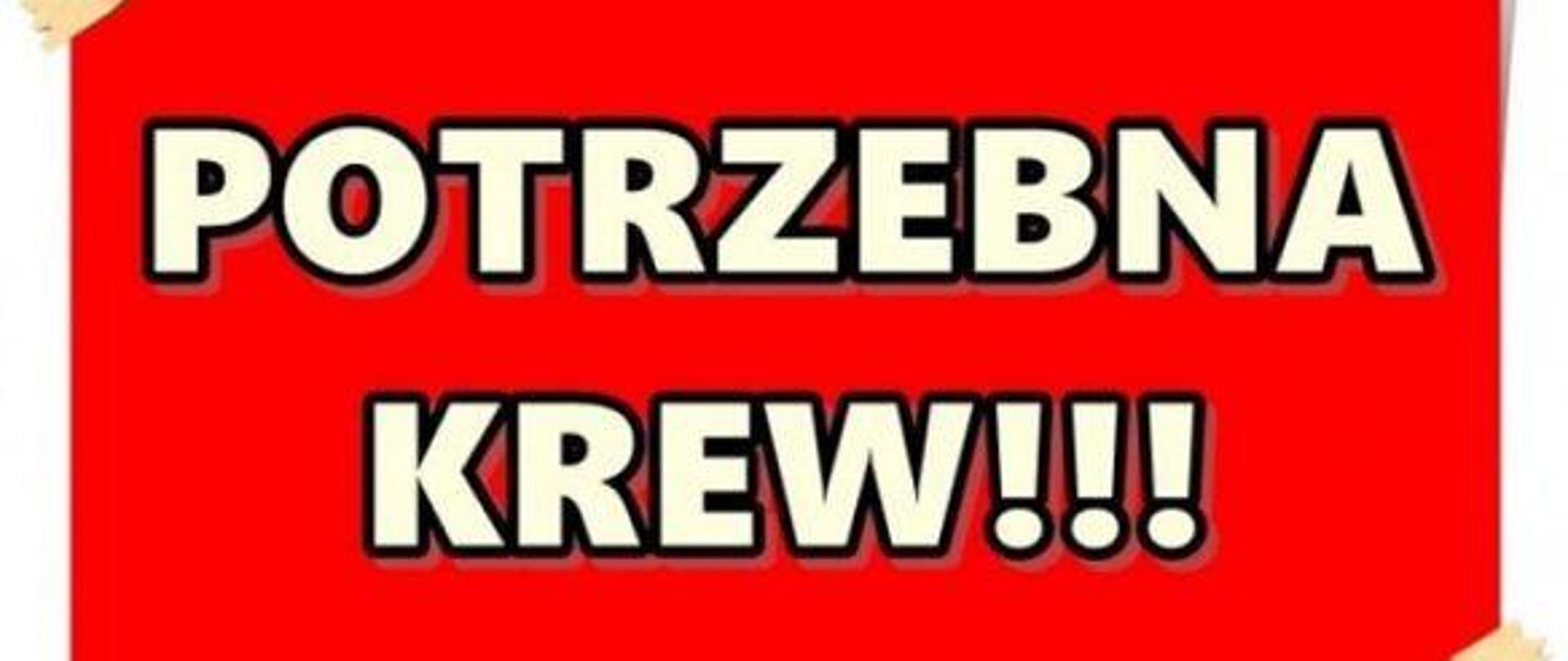 Potrzebna krew
