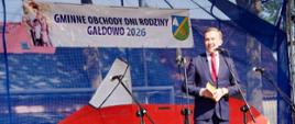 Wicewojewoda Mateusz Szauer na Festynie w Gałdowie