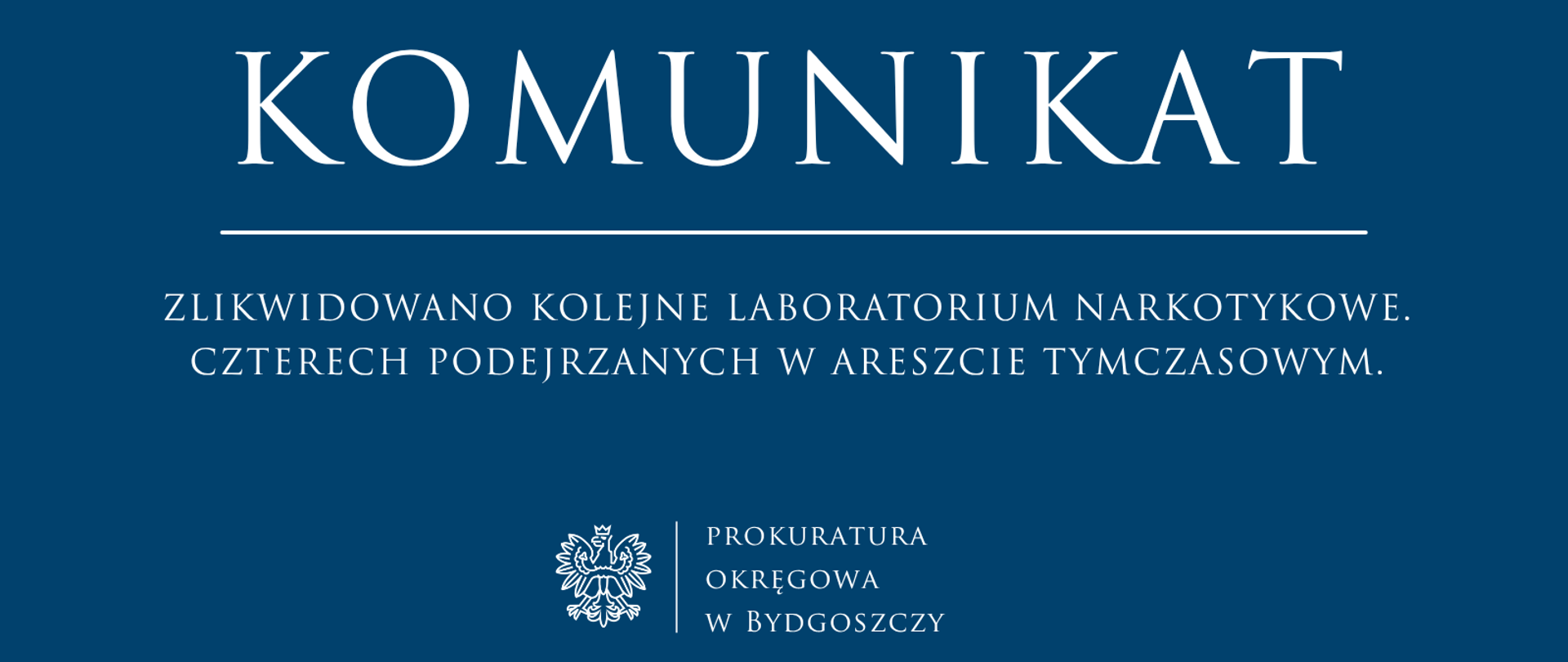 Zlikwidowano kolejne laboratorium narkotykowe. Czterech podejrzanych w areszcie tymczasowym.
