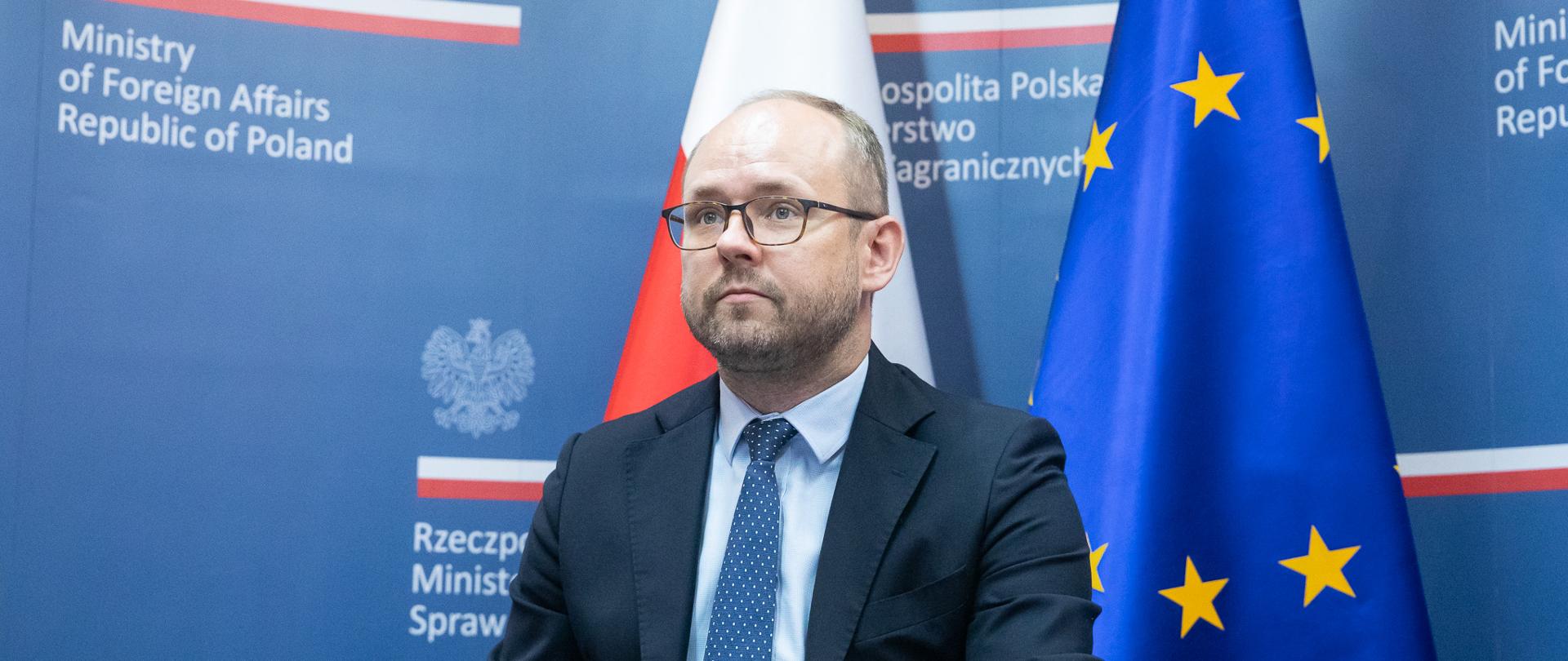 2021.08.17 Warszawa . Minister Marcin Przydacz . Wideokonferencja FAC .
Fot. Tymon Markowski / MSZ