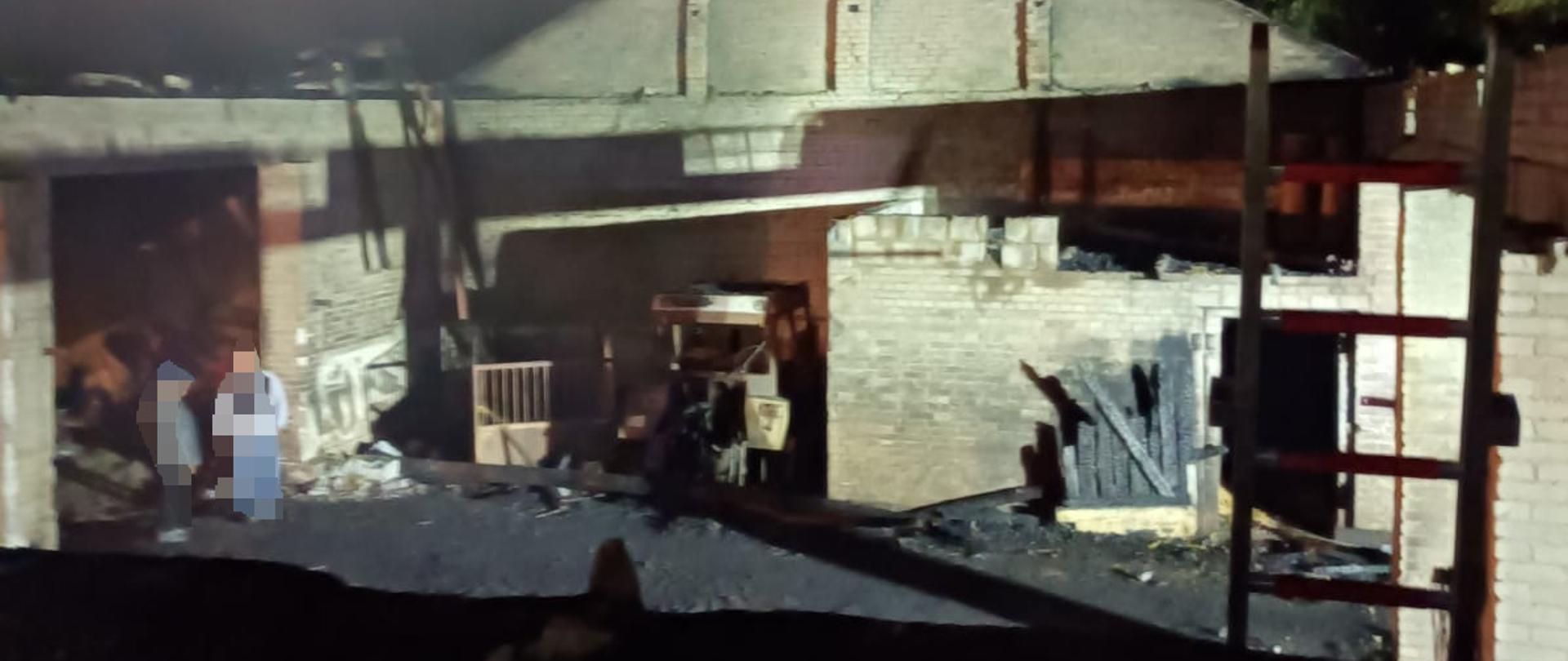 Pożar stodoły w m. Wola Wierzbowska