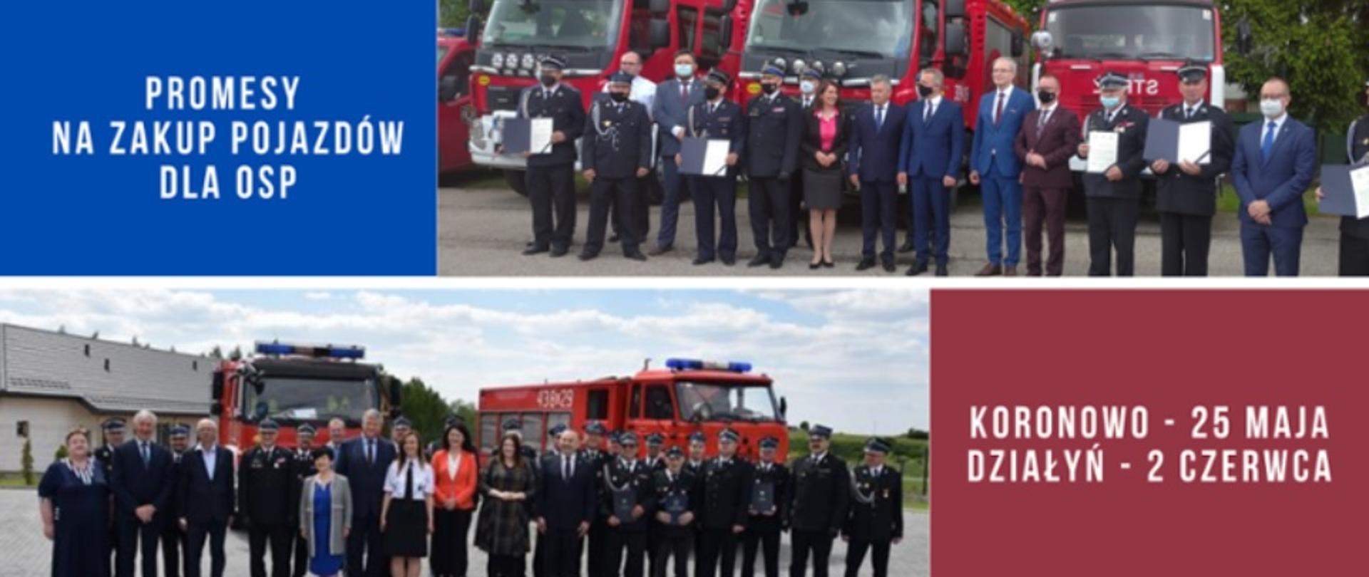 Przekazanie promes na zakup pojazdów dla jednostek OSP w województwie