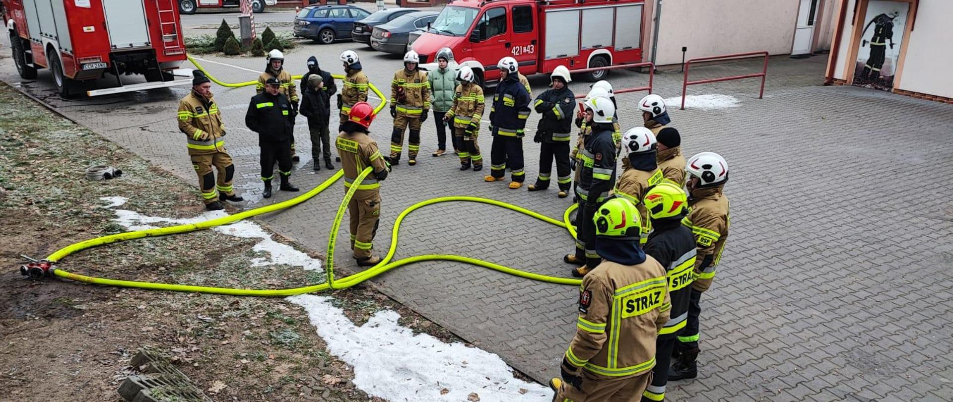 Szkolenie w zakresie gaszenia pożarów wewnętrznych dla druhów OSP z powiatu chełmińskiego